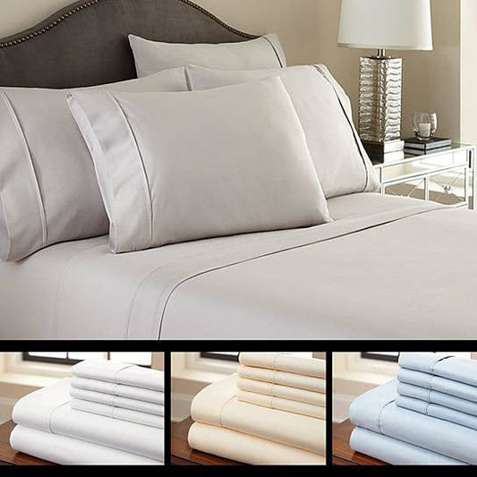 6-Piece Luxury Soft Bamboo Bed Sheet Set in 12 Colors Vista Shops